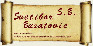 Svetibor Bušatović vizit kartica